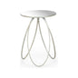 Tri - Leg Metalic Silver Finish Side Table - LOOMLAN - Chelsea House - Side Tables