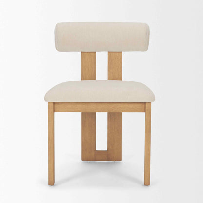 Tribeca Curve Open Back Fabric Dining Chair 2PC