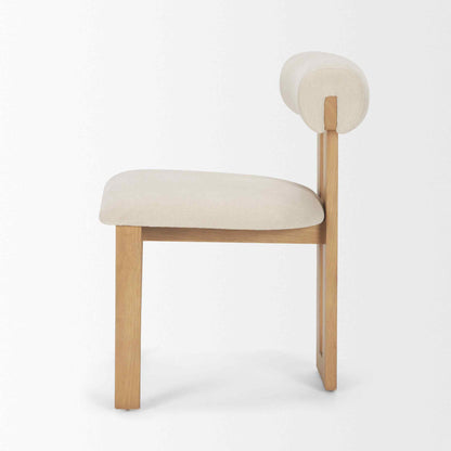 Tribeca Curve Open Back Fabric Dining Chair 2PC