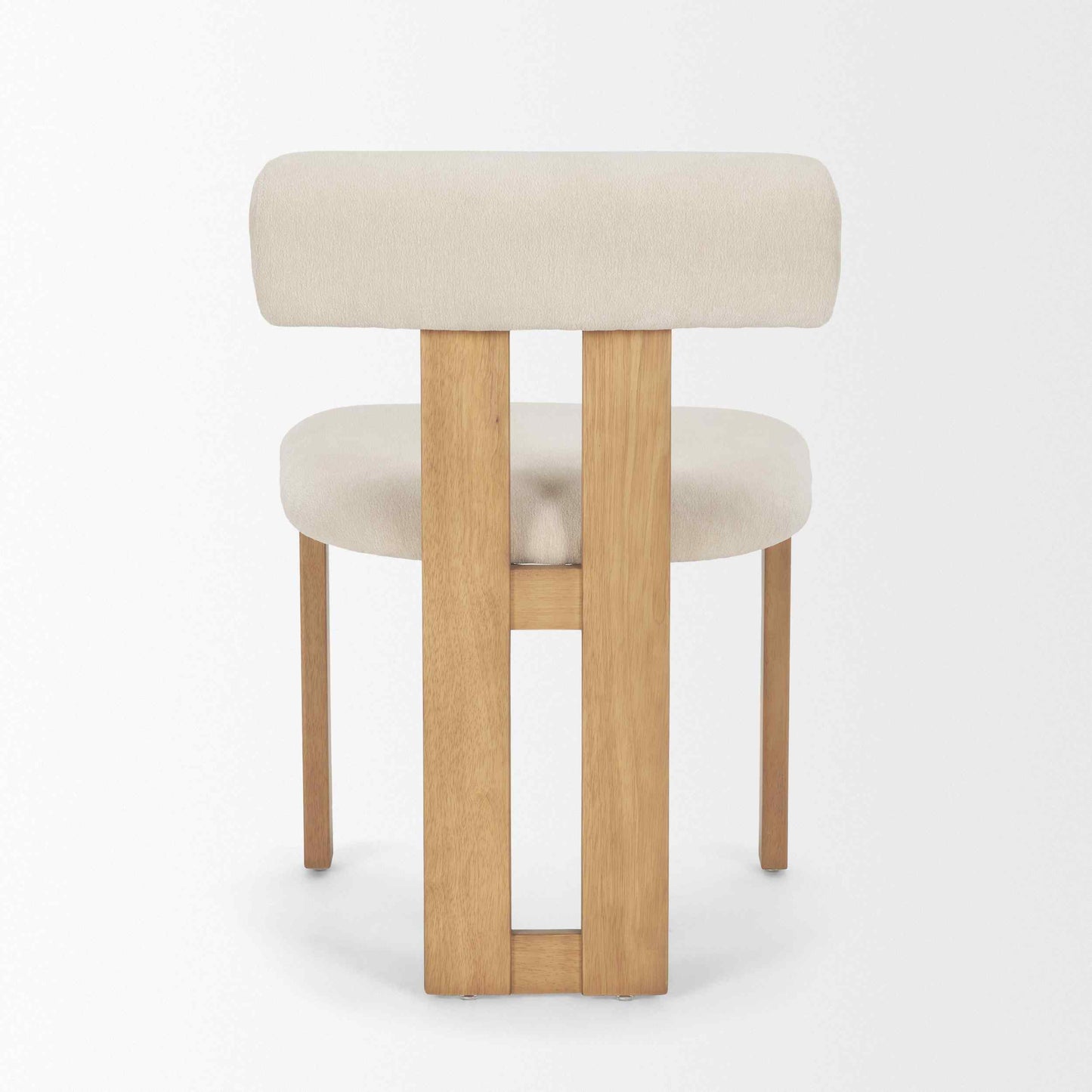 Tribeca Curve Open Back Fabric Dining Chair 2PC