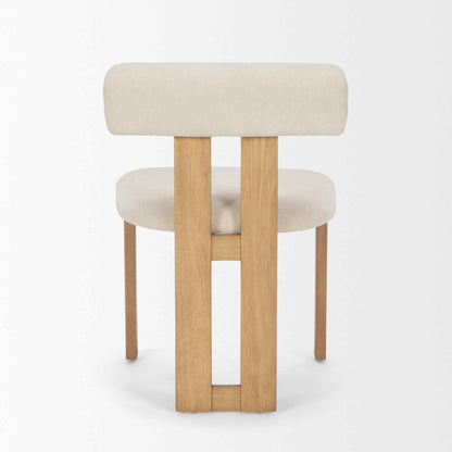 Tribeca Curve Open Back Fabric Dining Chair 2PC