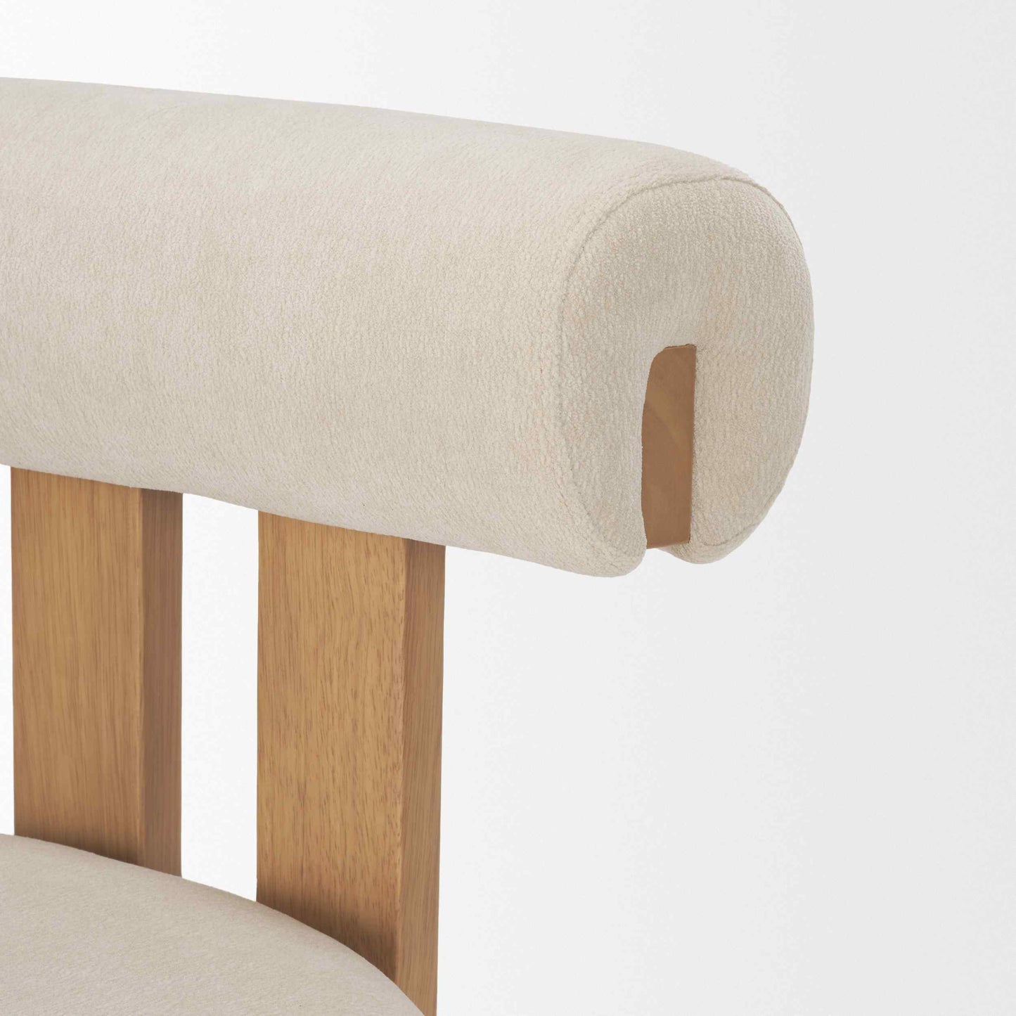 Tribeca Curve Open Back Fabric Dining Chair 2PC