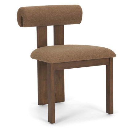 Tribeca Curve Open Back Fabric Dining Chair 2PC