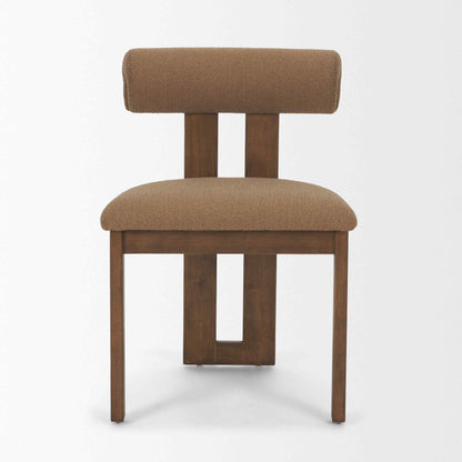 Tribeca Curve Open Back Fabric Dining Chair 2PC