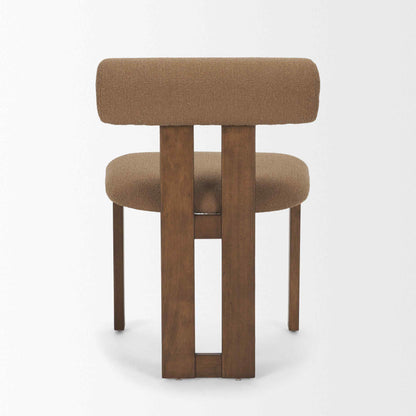 Tribeca Curve Open Back Fabric Dining Chair 2PC