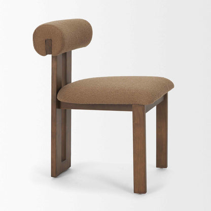 Tribeca Curve Open Back Fabric Dining Chair 2PC