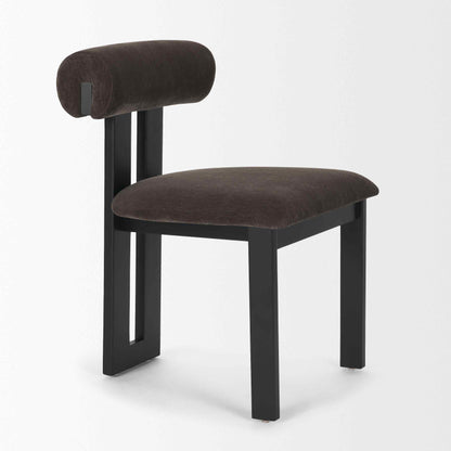 Tribeca Curve Open Back Fabric Dining Chair 2PC