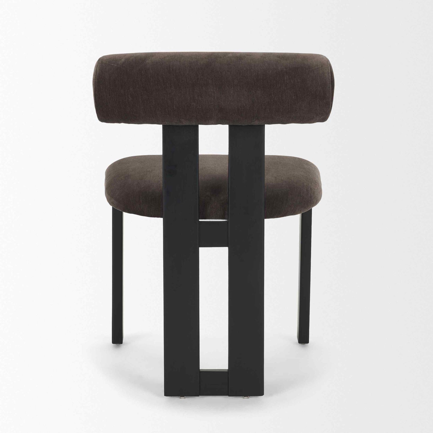 Tribeca Curve Open Back Fabric Dining Chair 2PC