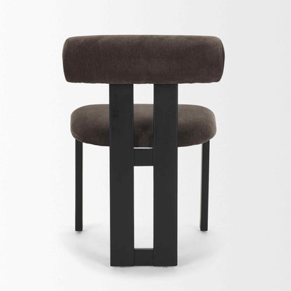 Tribeca Curve Open Back Fabric Dining Chair 2PC