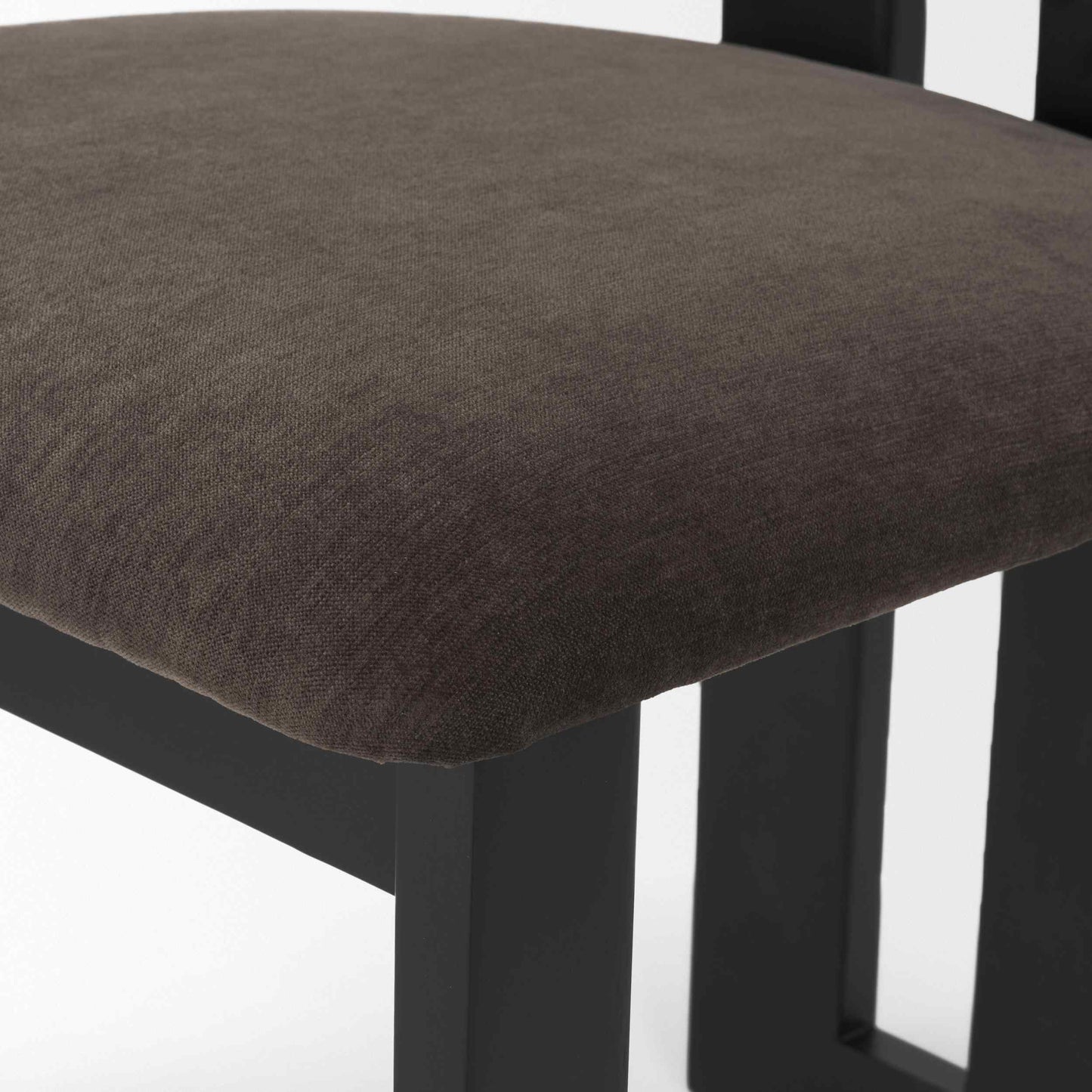 Tribeca Curve Open Back Fabric Dining Chair 2PC