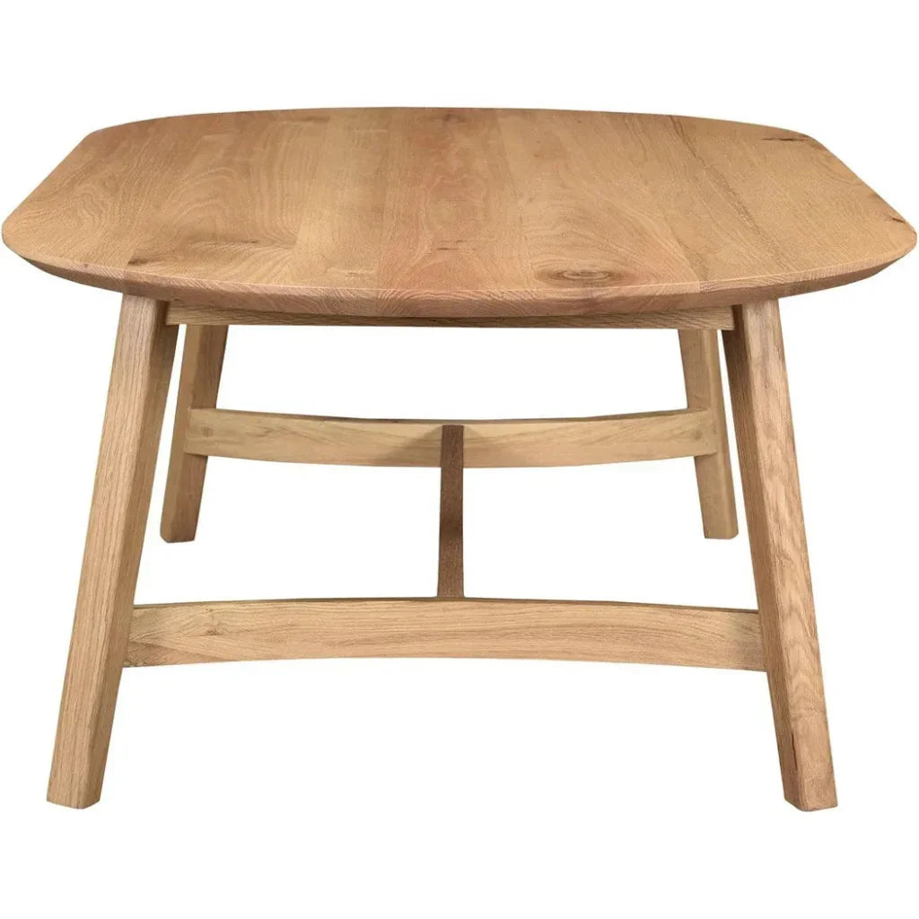 Trie Wood Oval Coffee Table - LOOMLAN - Moe's Home - Coffee Tables