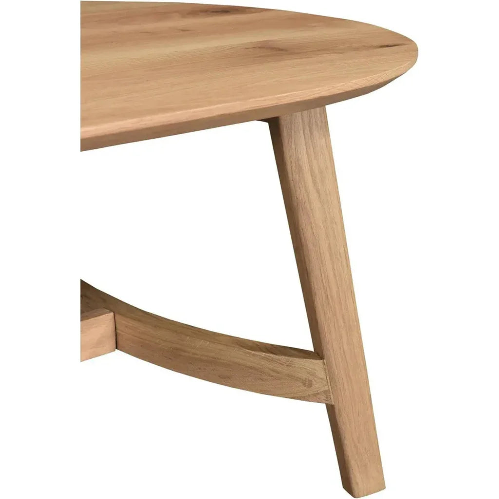 Trie Wood Oval Coffee Table - LOOMLAN - Moe's Home - Coffee Tables