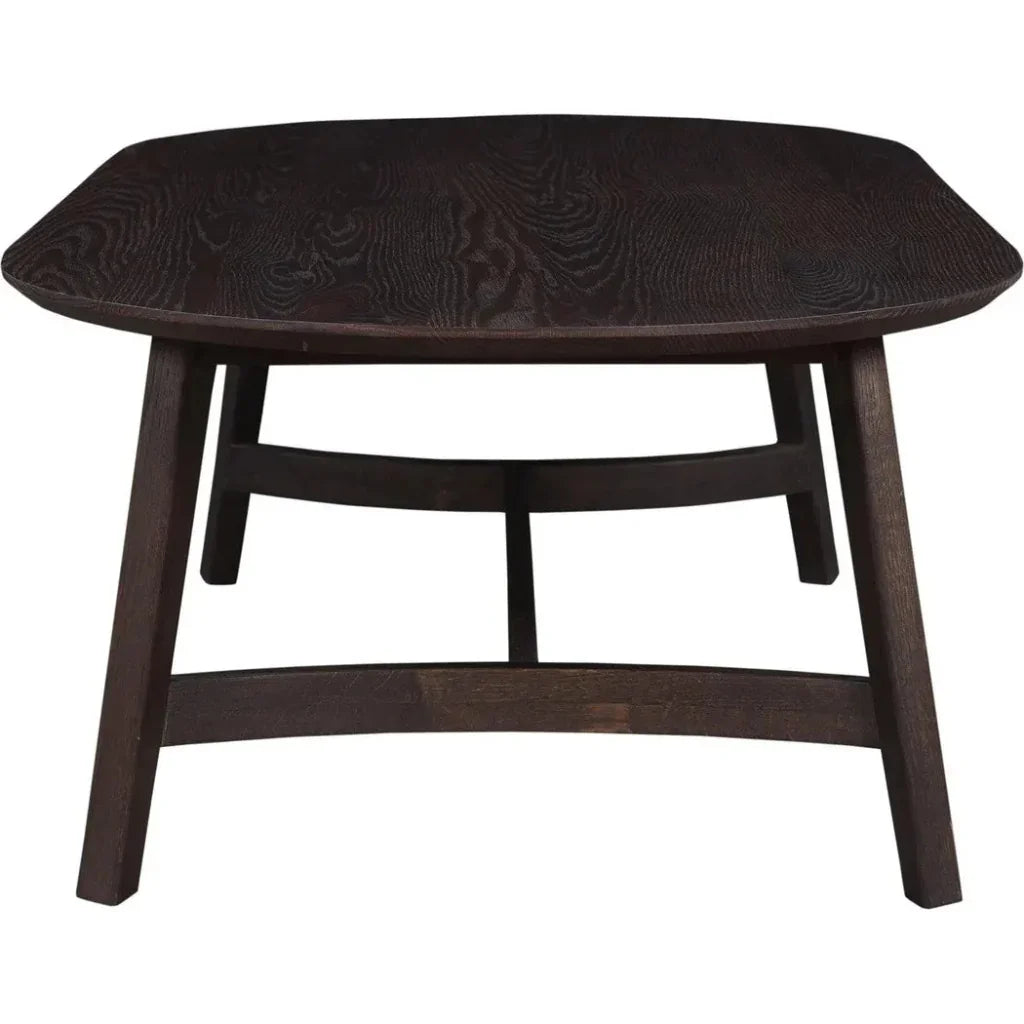 Trie Wood Oval Coffee Table - LOOMLAN - Moe's Home - Coffee Tables
