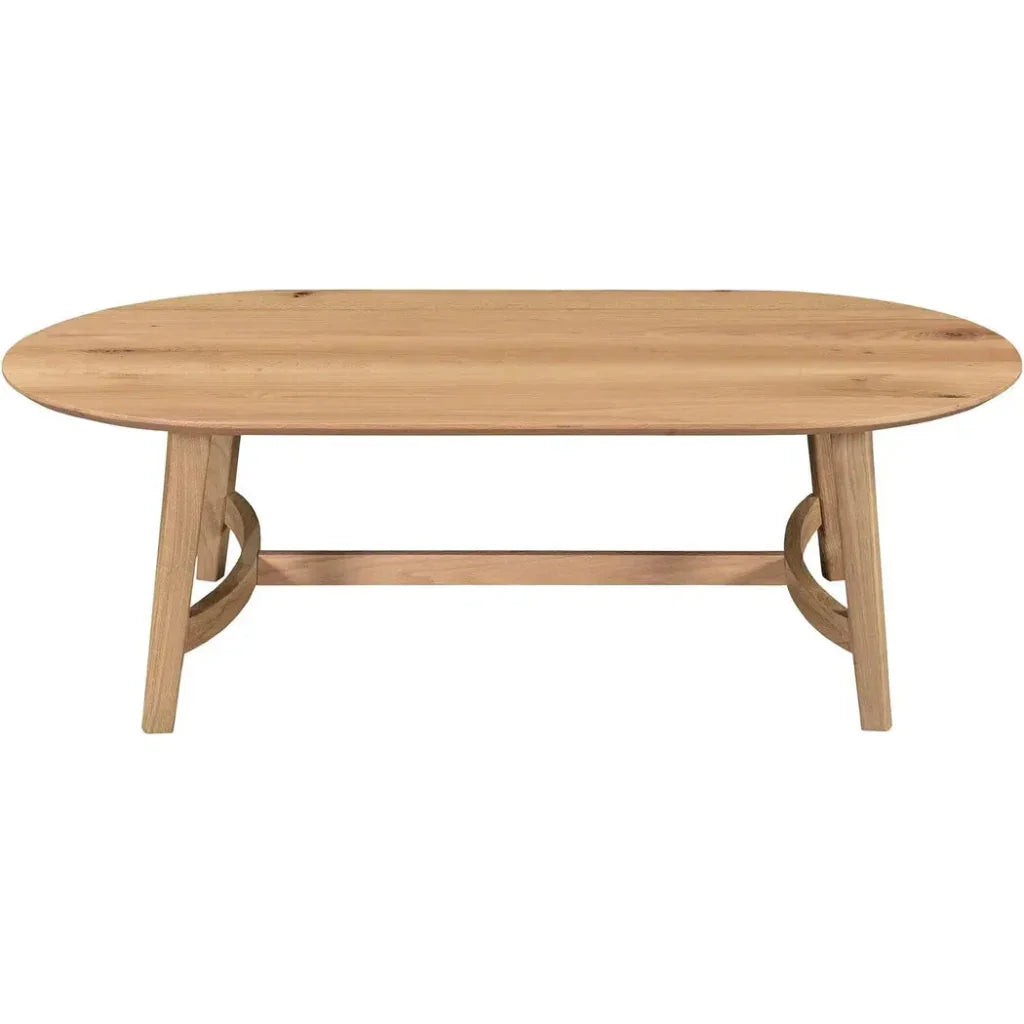 Trie Wood Oval Coffee Table - LOOMLAN - Moe's Home - Coffee Tables