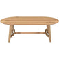 Trie Wood Oval Coffee Table - LOOMLAN - Moe's Home - Coffee Tables