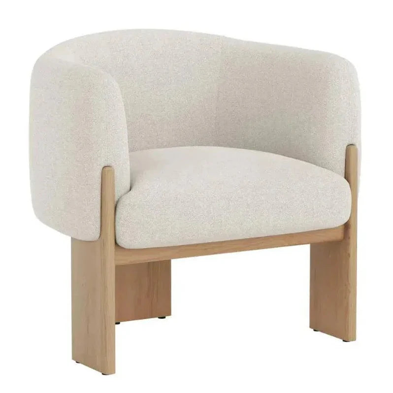 Trine Leather Luxurious Lounge Chair - LOOMLAN - SUNPAN - Club Chairs