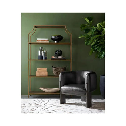 Trine Leather Luxurious Lounge Chair - LOOMLAN - SUNPAN - Club Chairs