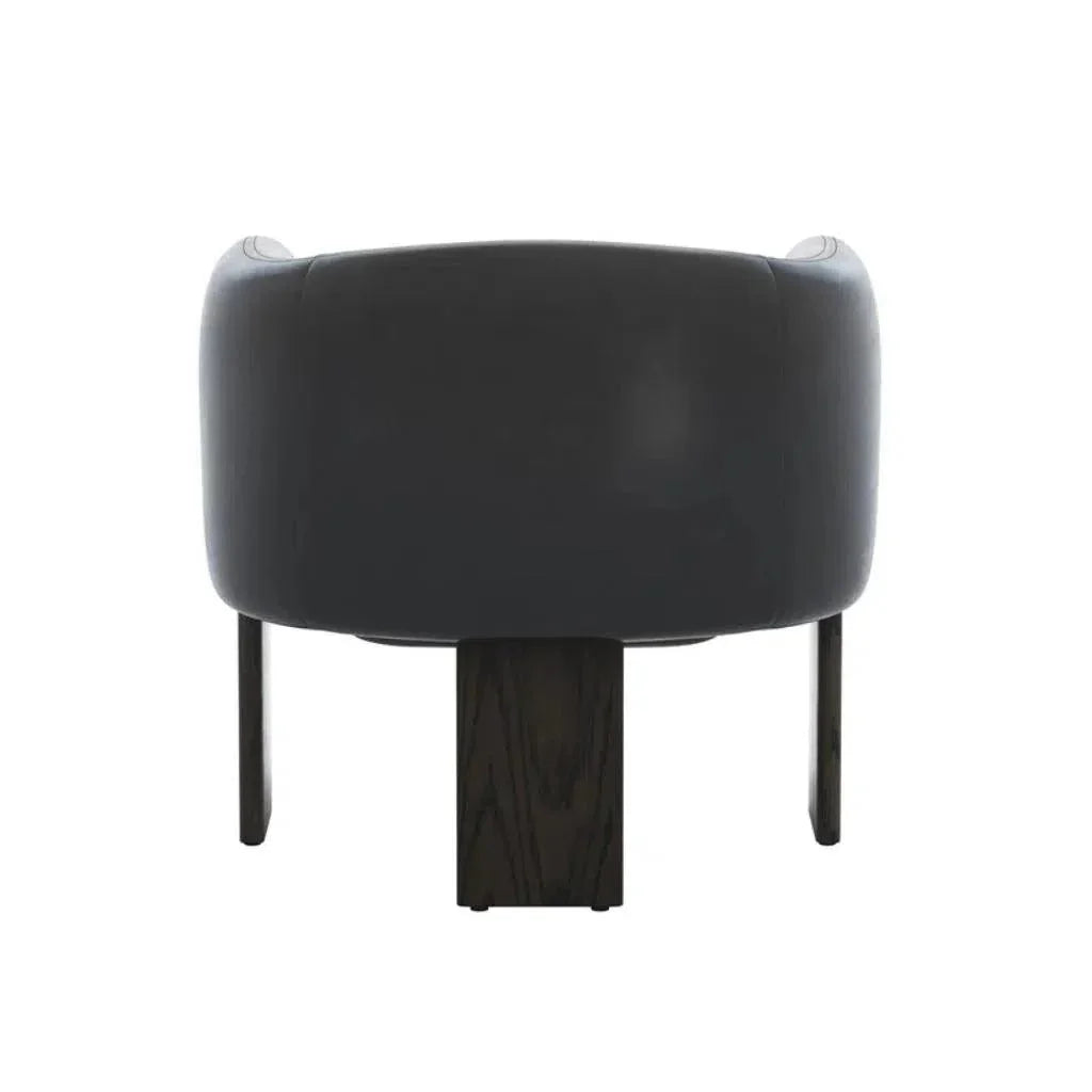 Trine Leather Luxurious Lounge Chair - LOOMLAN - SUNPAN - Club Chairs