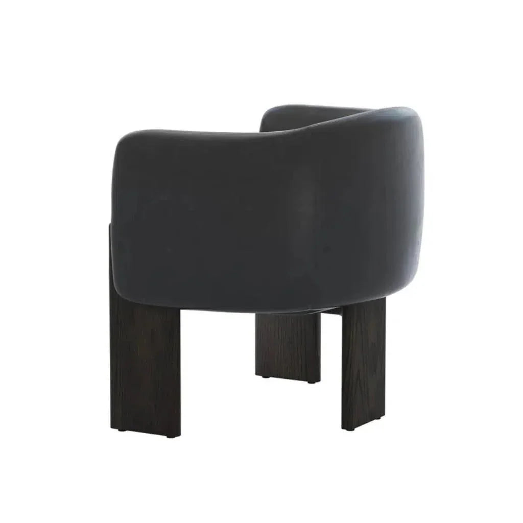 Trine Leather Luxurious Lounge Chair - LOOMLAN - SUNPAN - Club Chairs