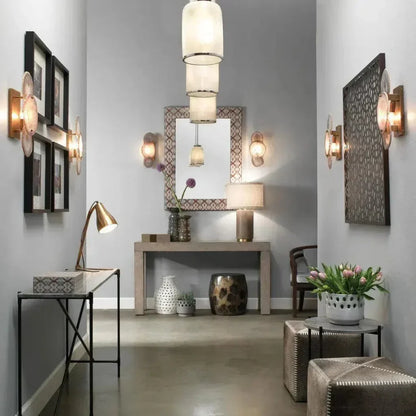 Trinity Five Agate Stones Wall Sconce