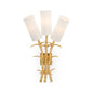 Triple Dyers Gold Wall Sconce - LOOMLAN - Chelsea House - Wall Sconces