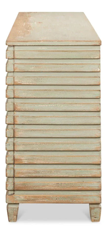 Tristen Four Door Wood Sideboard - LOOMLAN - Sarreid - Sideboards