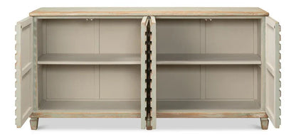 Tristen Four Door Wood Sideboard - LOOMLAN - Sarreid - Sideboards