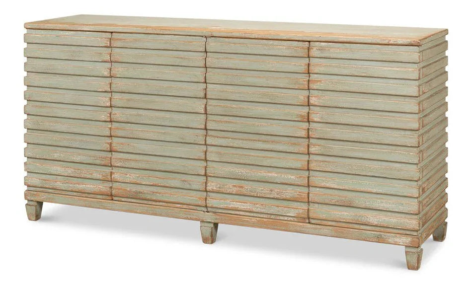 Tristen Four Door Wood Sideboard - LOOMLAN - Sarreid - Sideboards