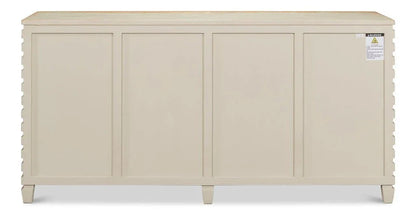 Tristen Four Door Wood Sideboard - LOOMLAN - Sarreid - Sideboards