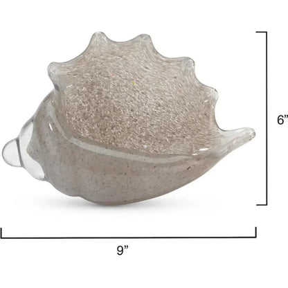 Triton Blown Glass Sea Shell Object