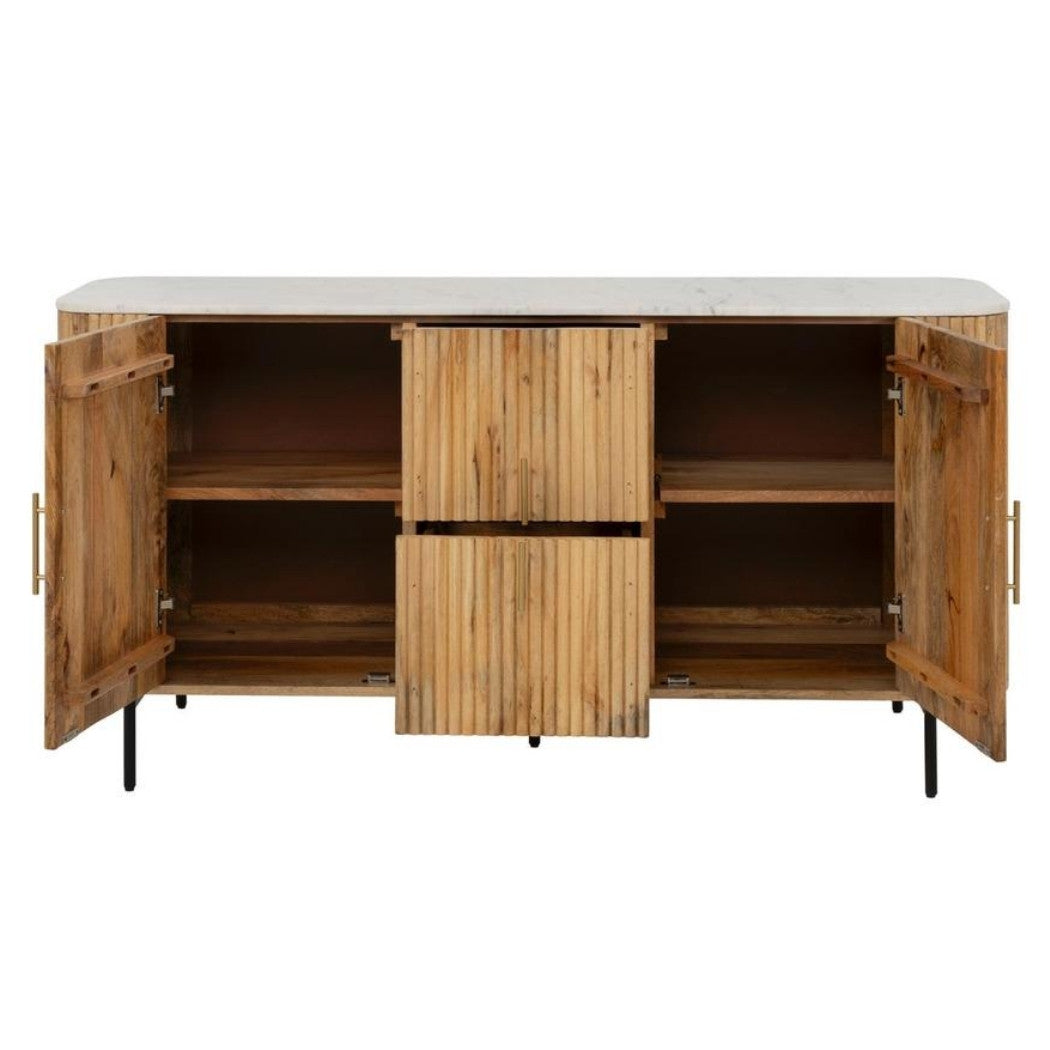 Trivana Marble Top Modern Sideboard