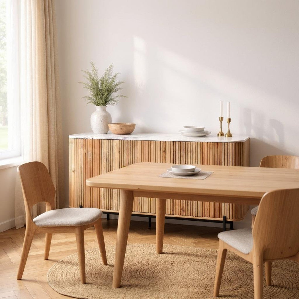 Trivana Marble Top Modern Sideboard