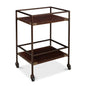 Trolley Metal Framed Rectangular Side Table - LOOMLAN - Sarreid - Side Tables