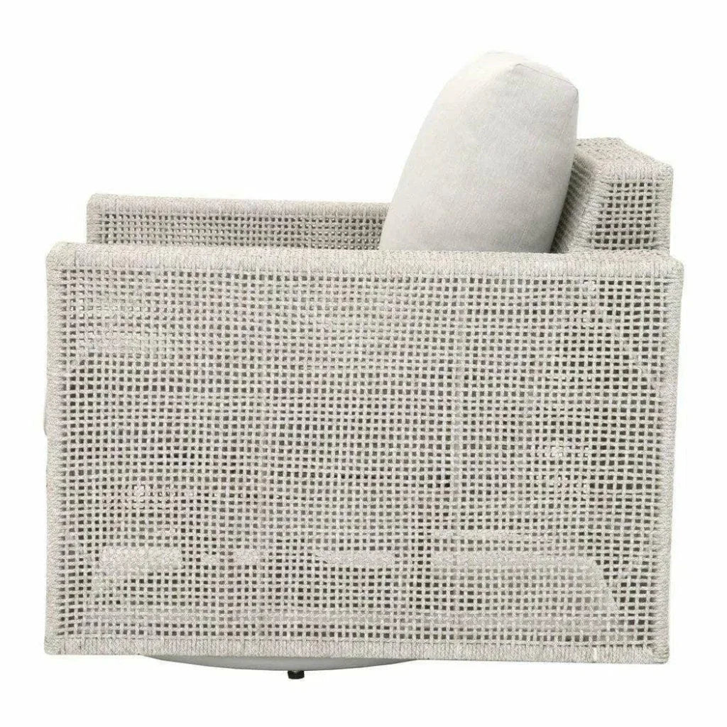 Tropez Outdoor Swivel Rocker Lounge Chair-Outdoor Lounge Chairs-Essentials For Living-LOOMLAN