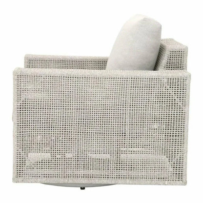 Tropez Outdoor Swivel Rocker Lounge Chair-Outdoor Lounge Chairs-Essentials For Living-LOOMLAN