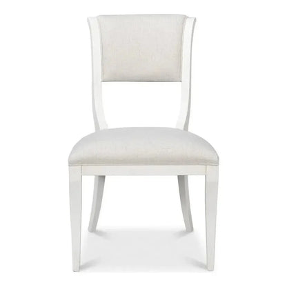 Trophy Wood Cream Armless Side Chair 2PC - LOOMLAN - Sarreid - Accent Chairs