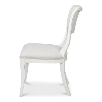 Trophy Wood Cream Armless Side Chair 2PC - LOOMLAN - Sarreid - Accent Chairs