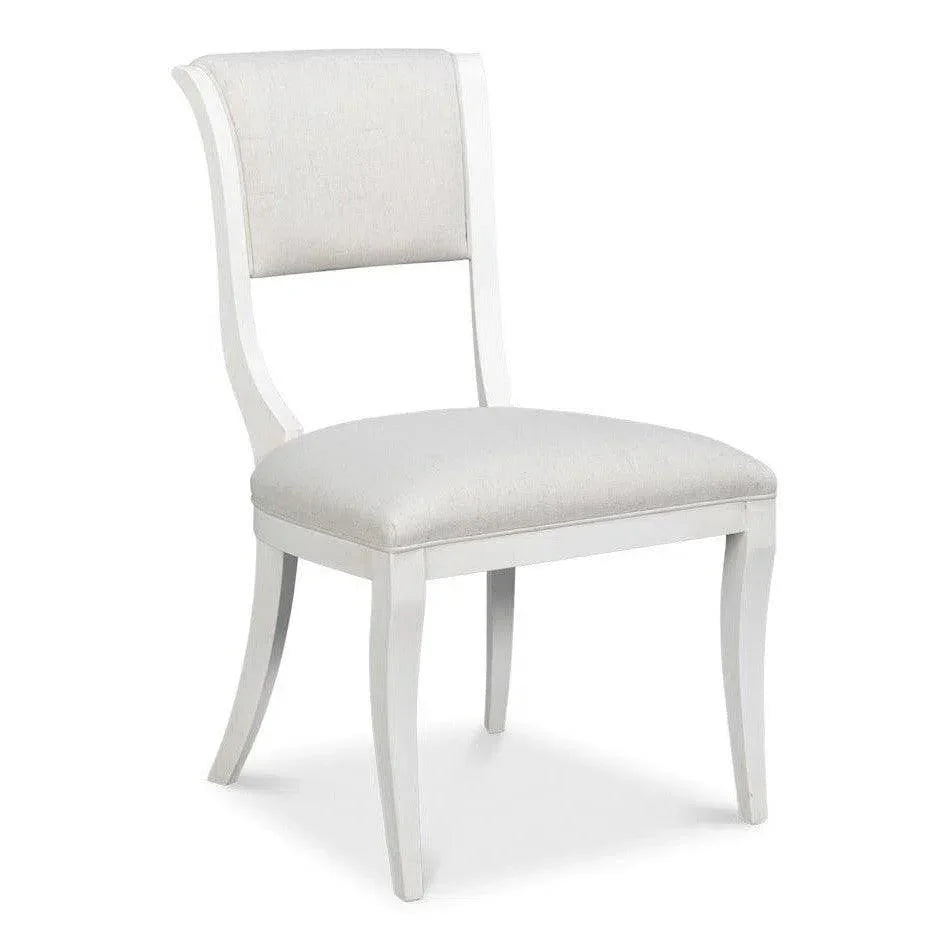 Trophy Wood Cream Armless Side Chair 2PC - LOOMLAN - Sarreid - Accent Chairs
