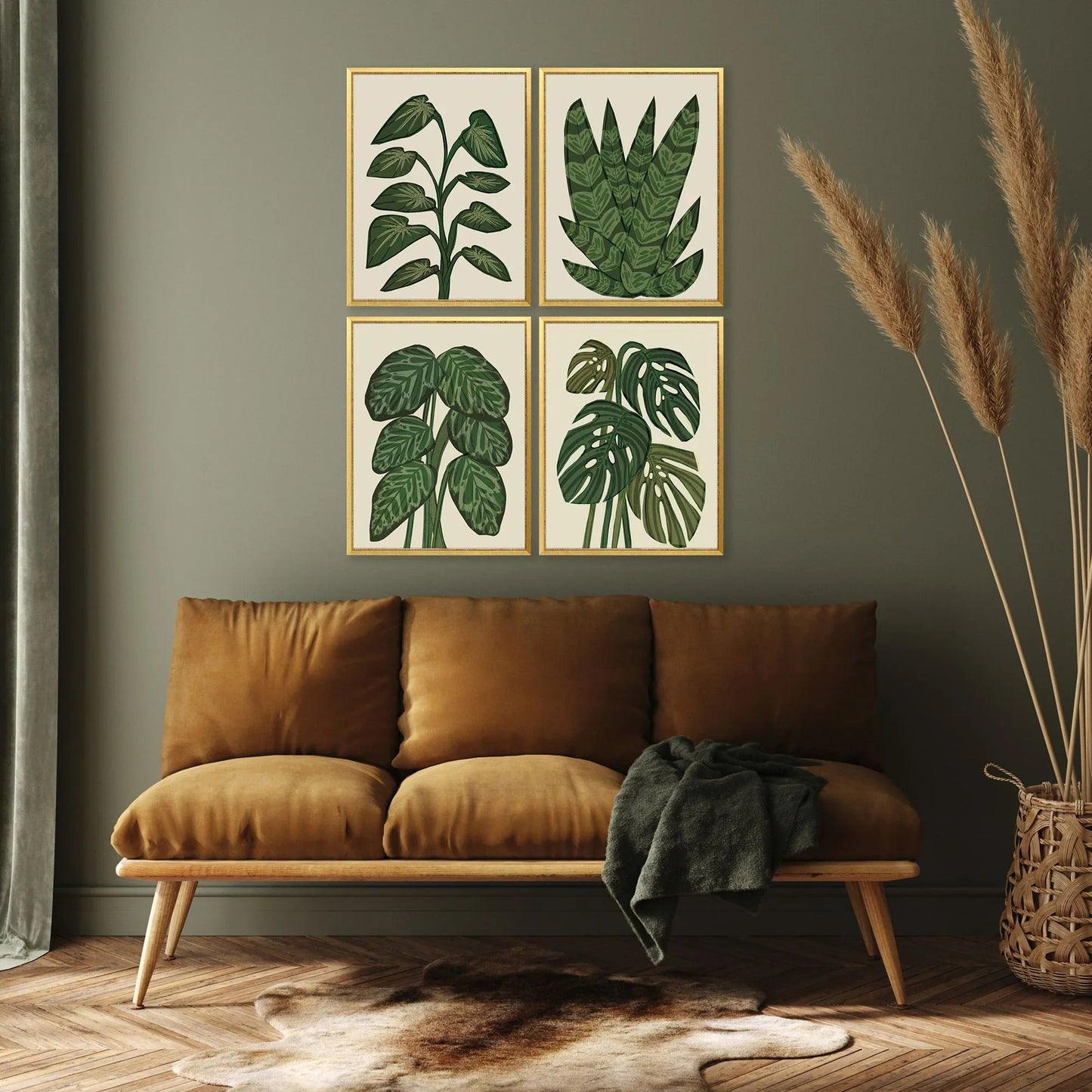 Tropical Abundance Wood Framed Wall Art 4PC