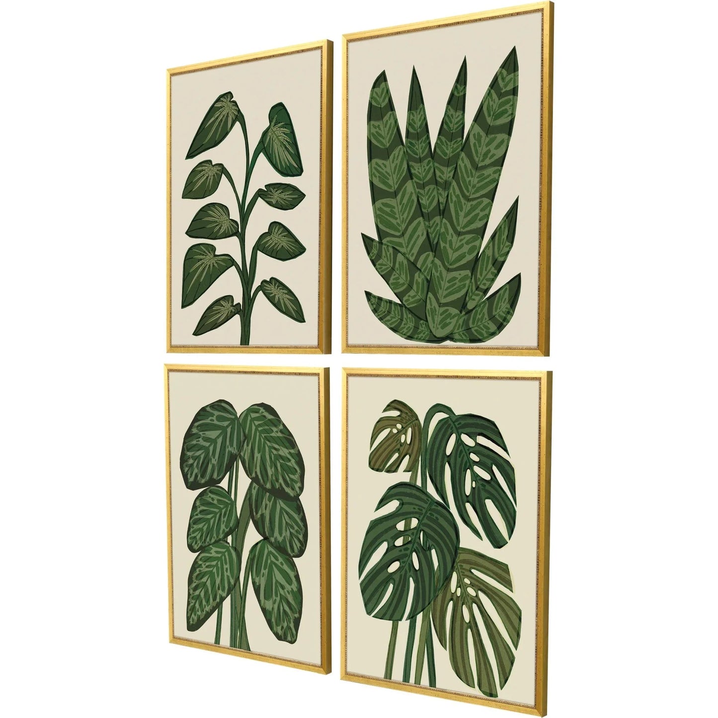 Tropical Abundance Wood Framed Wall Art 4PC
