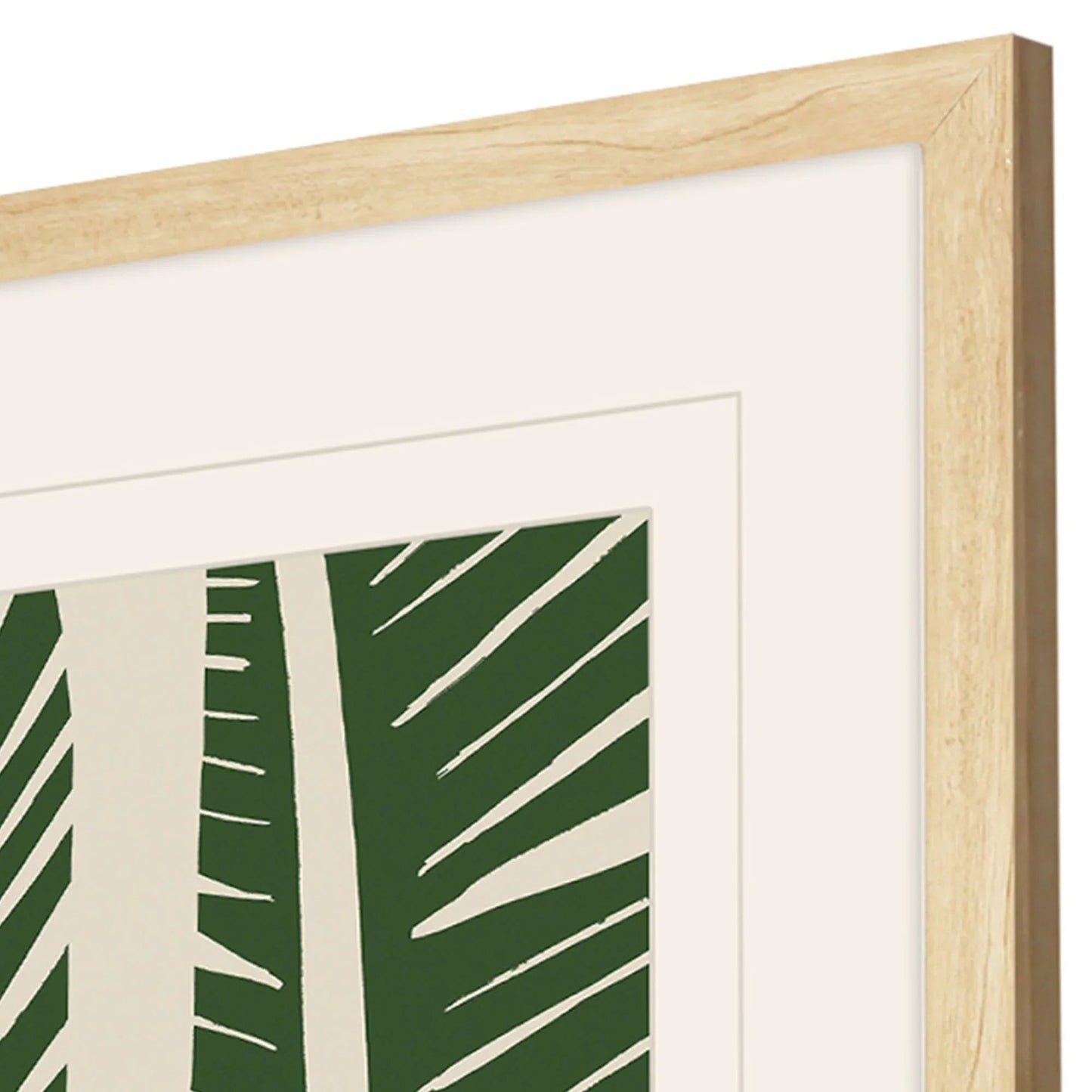 Tropical Flourish Green Framed Wall Art 4PC