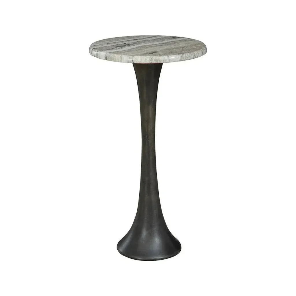 Trumpet Martini Marble Topped Round Table - LOOMLAN - Furniture Classics - Side Tables