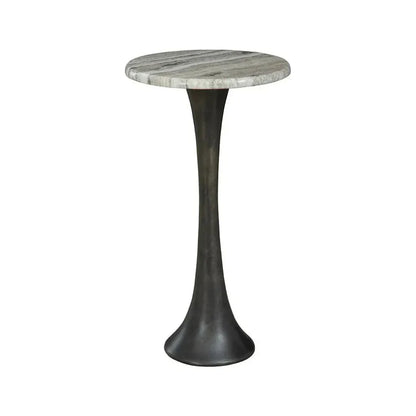 Trumpet Martini Marble Topped Round Table - LOOMLAN - Furniture Classics - Side Tables