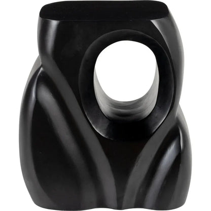 Trung Wood Black Rectangular Side Table - LOOMLAN - Zuo Modern - Side Tables