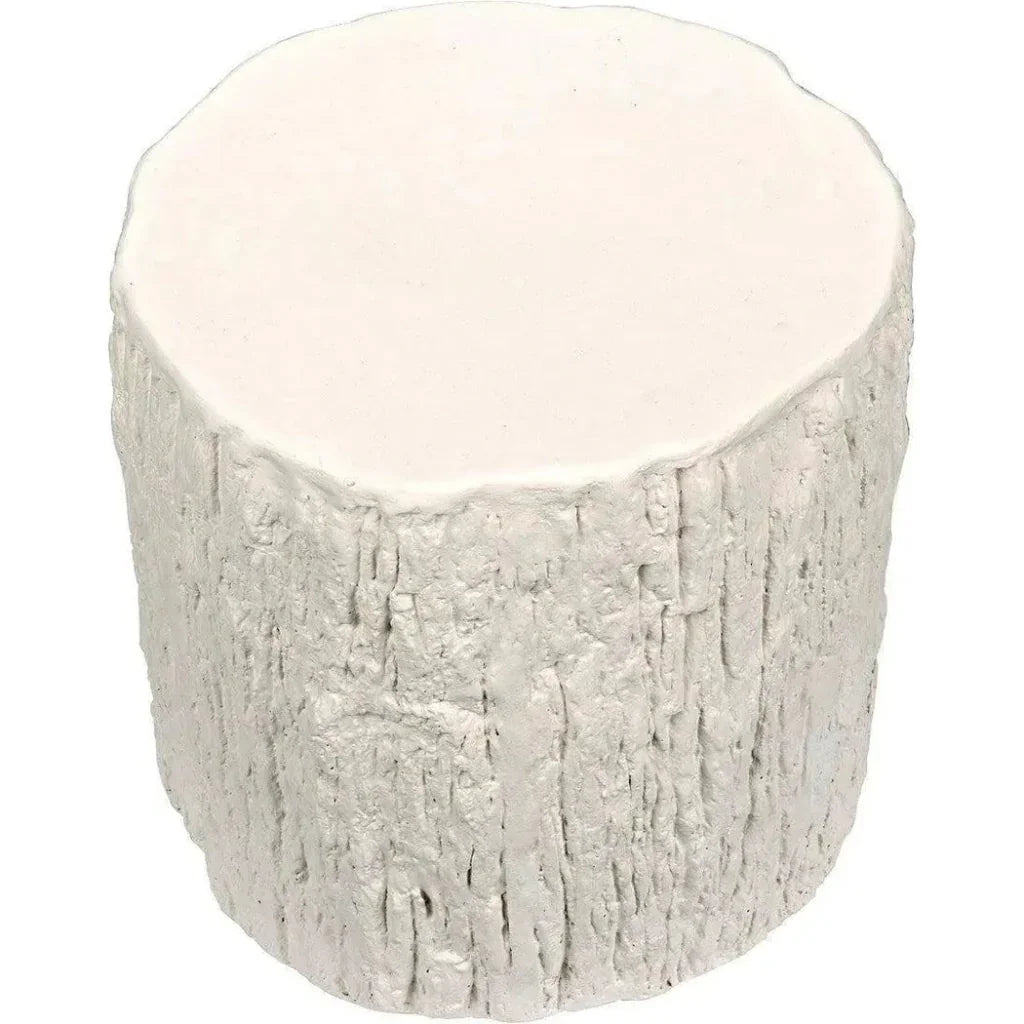 Trunk Side Table, White Fiber Cement - LOOMLAN - Noir - Side Tables