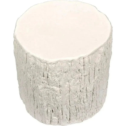 Trunk Side Table, White Fiber Cement - LOOMLAN - Noir - Side Tables