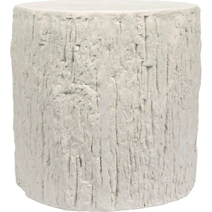 Trunk Side Table, White Fiber Cement - LOOMLAN - Noir - Side Tables