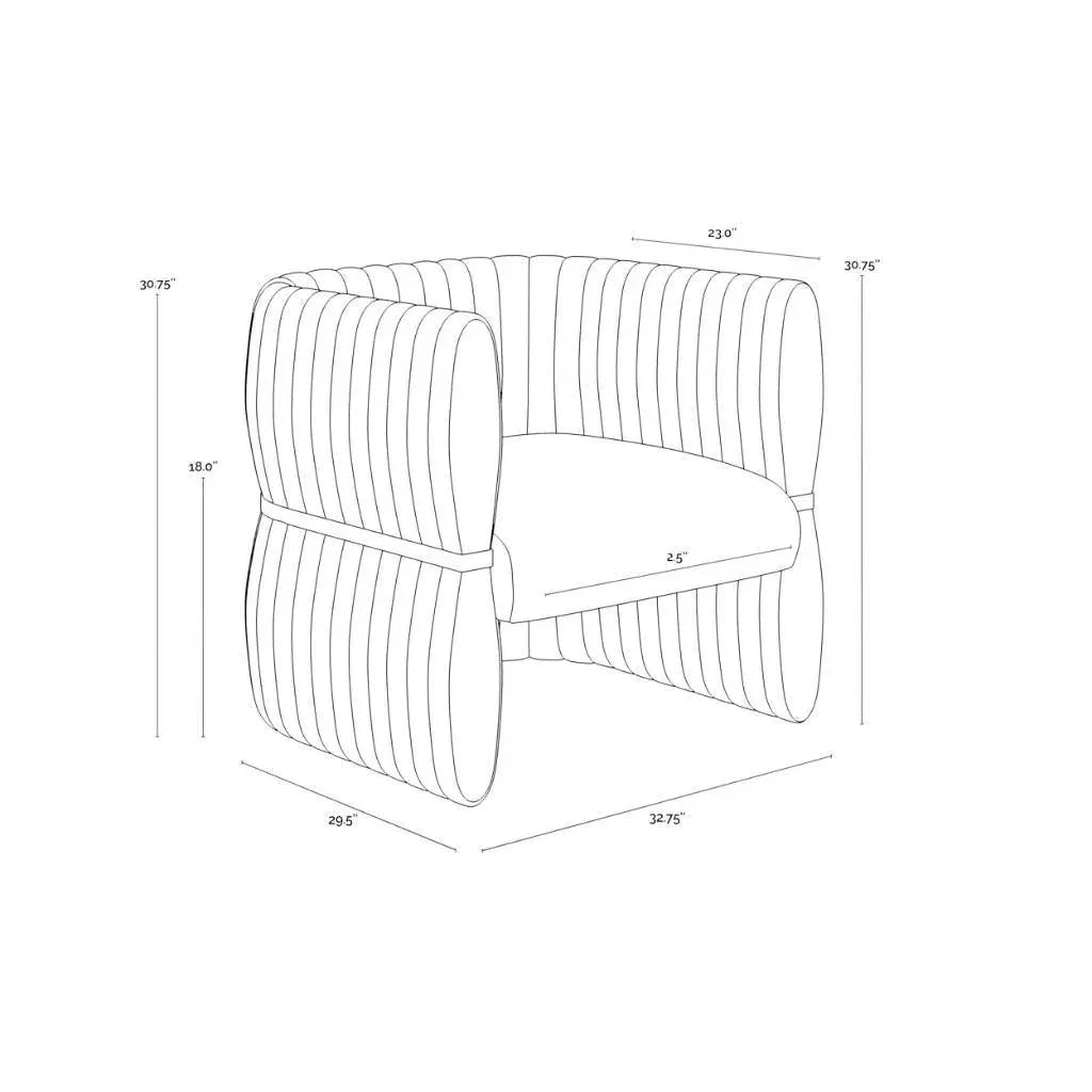 Tryor Leather Lounge Chair - LOOMLAN - SUNPAN - Club Chairs