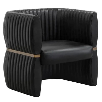 Tryor Leather Lounge Chair - LOOMLAN - SUNPAN - Club Chairs