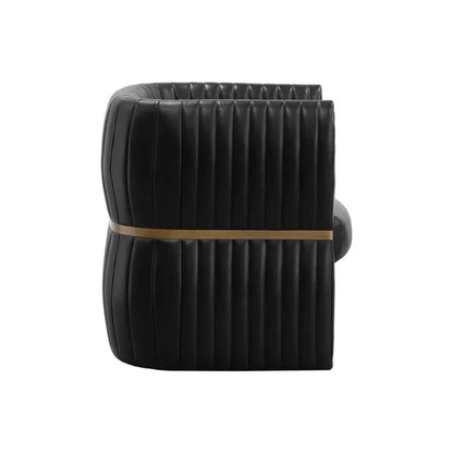 Tryor Leather Lounge Chair - LOOMLAN - SUNPAN - Club Chairs